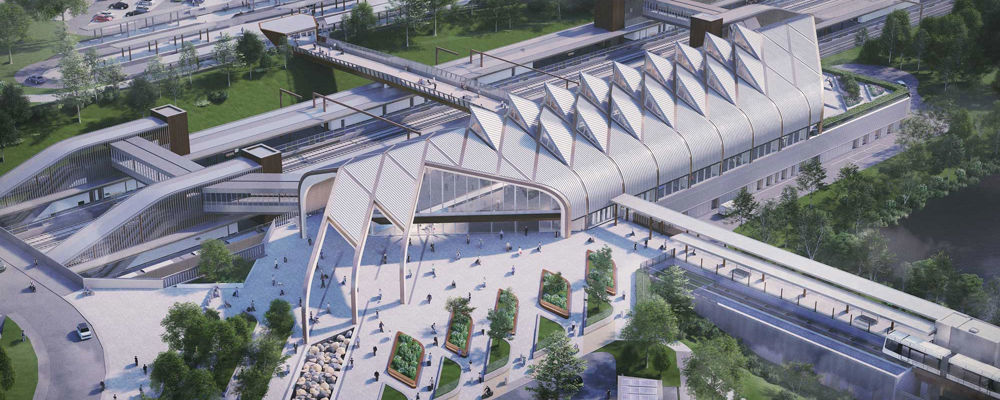Impression of the new station